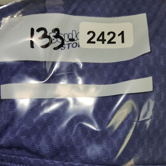 Monterey Club Womens L 12/14  Textured Blue Pull-On Skort  Zipper Pockets 2421 - Picture 9 of 9